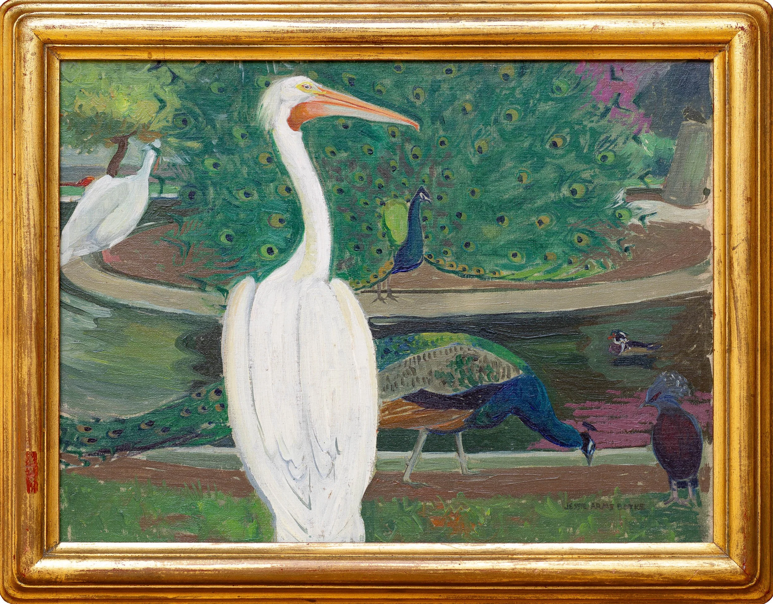 2453❣️Jessie Arms Botke アート　2点セット　希少 Santa Paula Art Museum — Jessie Arms Botke - Auction 2024